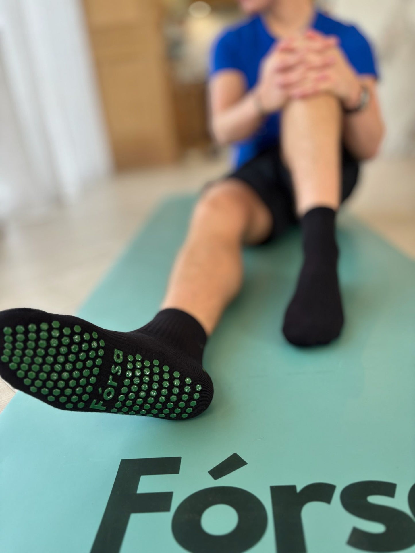 Personalised Fórsa Black Sock